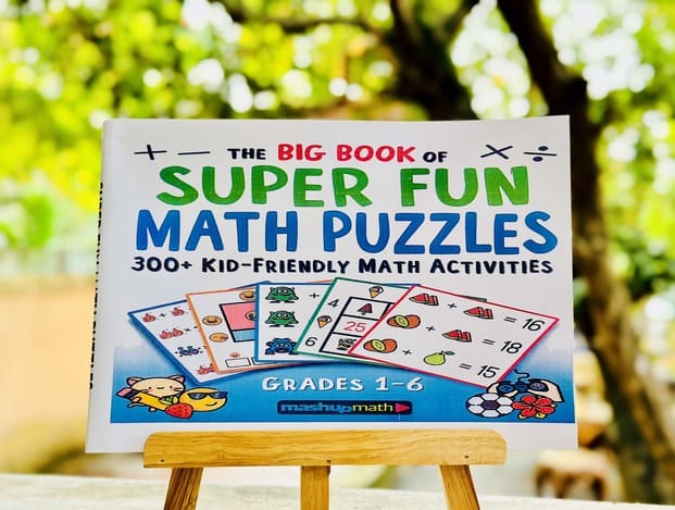 The Big Book of Super Fun Math Puzzles for Grades 1-6